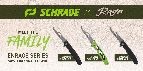 1181 AU SPORT Schrade Enrage series of knives 3 models 600x300 Website Mobile