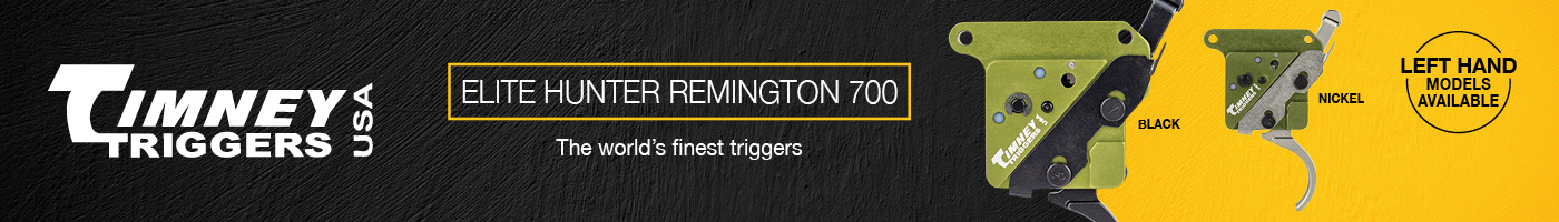 1315 AU SPORT Timney Trigger Rem 700 Elite Hunter Straight Black WEBSITE AD BANNER 1400x200